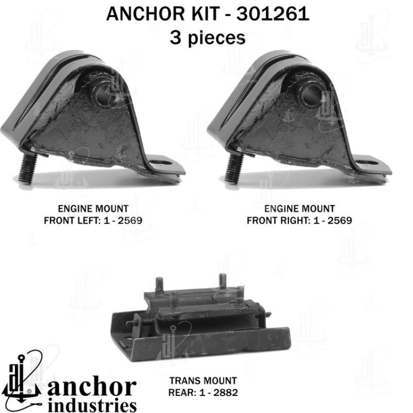 ANCHOR MOUNTS 301261 ENGINE MNT KIT
