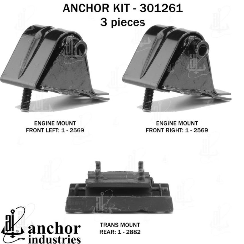 ANCHOR MOUNTS 301261 ENGINE MNT KIT