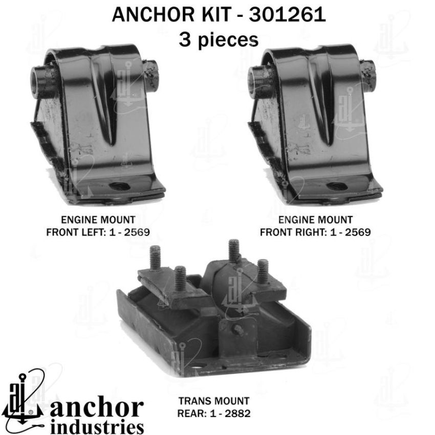 ANCHOR MOUNTS 301261 ENGINE MNT KIT