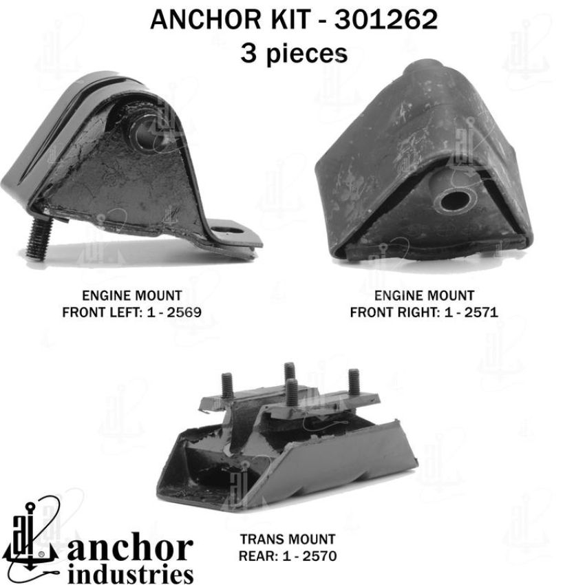 ANCHOR MOUNTS 301262 ENGINE MNT KIT