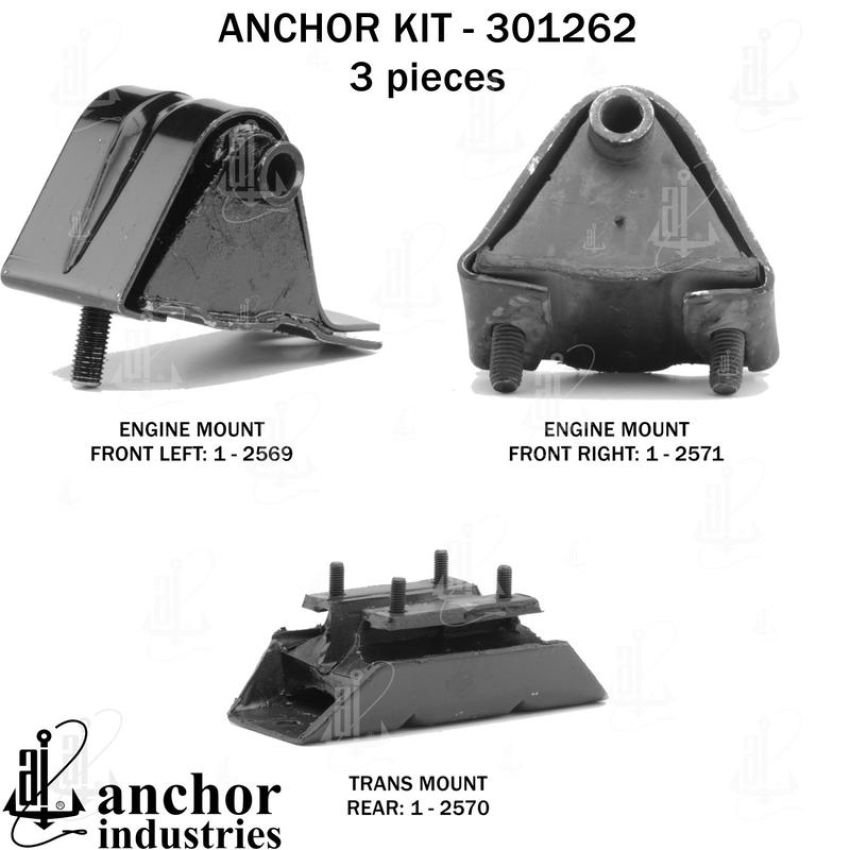 ANCHOR MOUNTS 301262 ENGINE MNT KIT