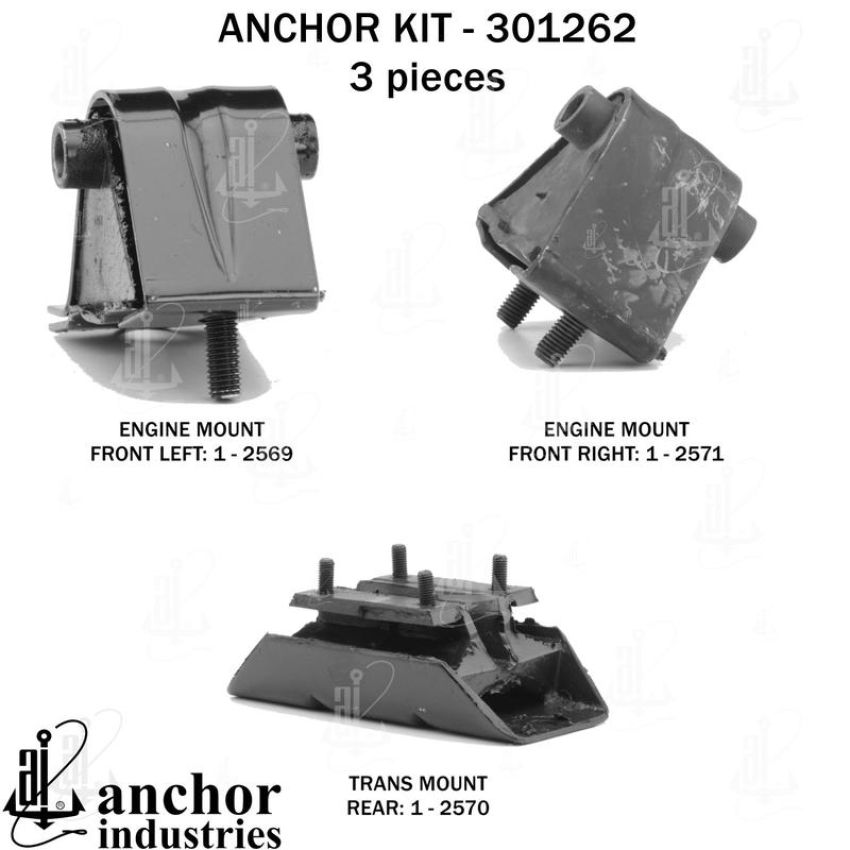 ANCHOR MOUNTS 301262 ENGINE MNT KIT