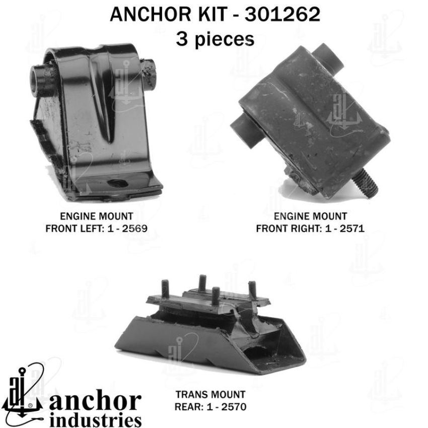 ANCHOR MOUNTS 301262 ENGINE MNT KIT