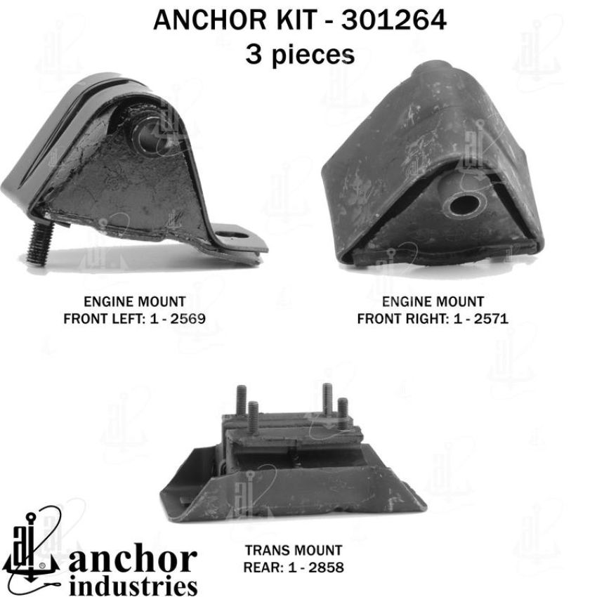 ANCHOR MOUNTS 301264 ENGINE MNT KIT