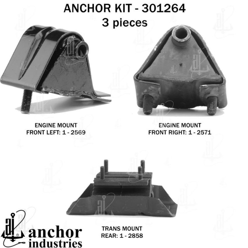 ANCHOR MOUNTS 301264 ENGINE MNT KIT