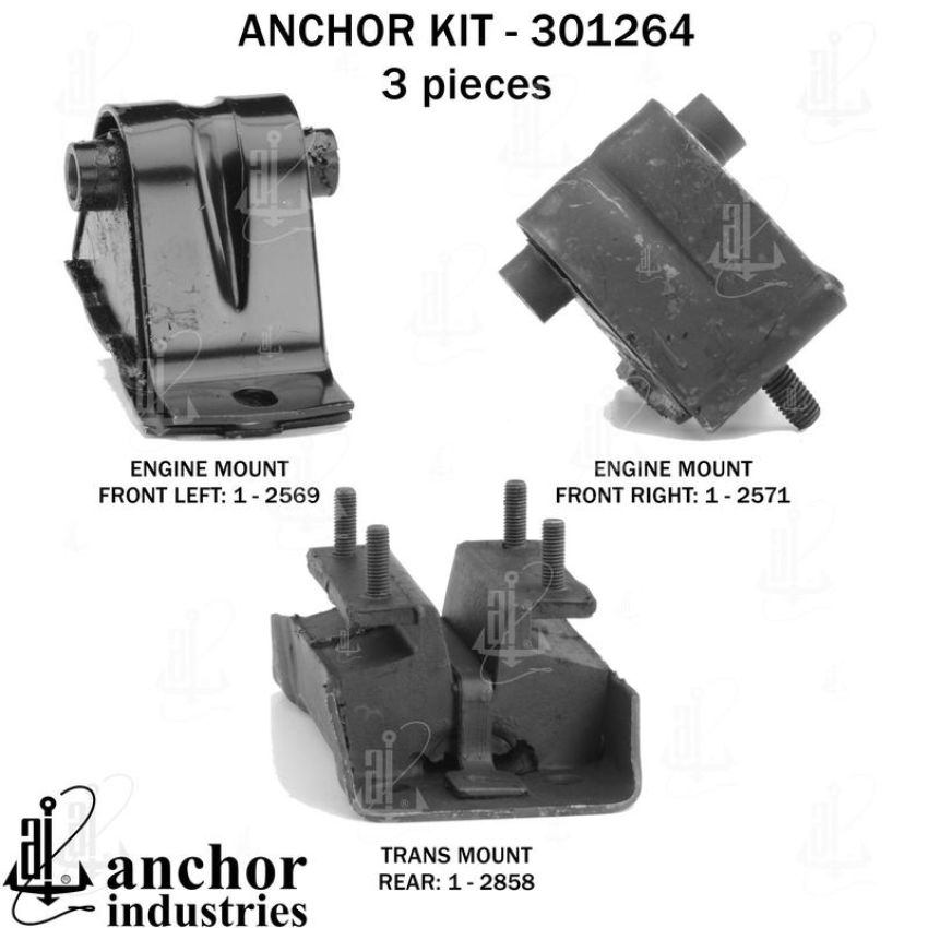 ANCHOR MOUNTS 301264 ENGINE MNT KIT