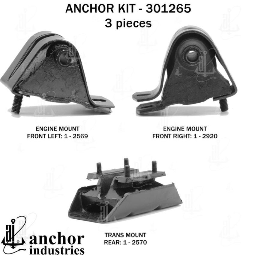 ANCHOR MOUNTS 301265 ENGINE MNT KIT
