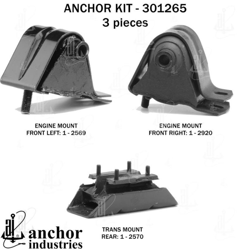 ANCHOR MOUNTS 301265 ENGINE MNT KIT