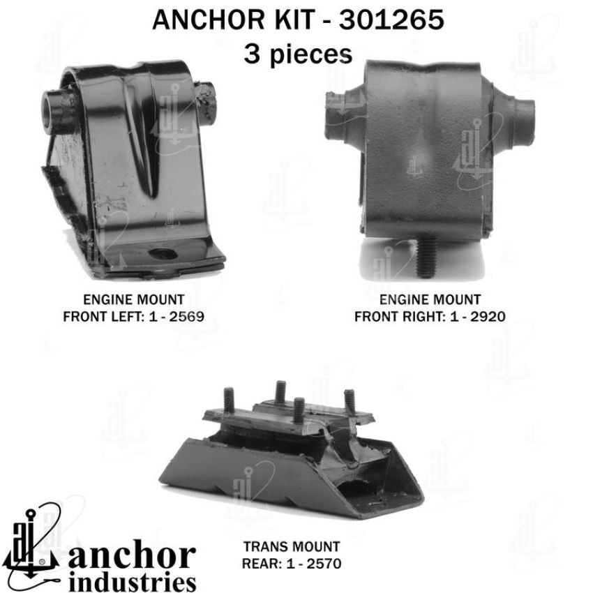 ANCHOR MOUNTS 301265 ENGINE MNT KIT