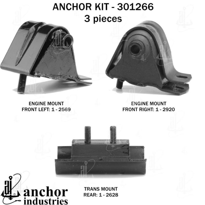 ANCHOR MOUNTS 301266 ENGINE MNT KIT