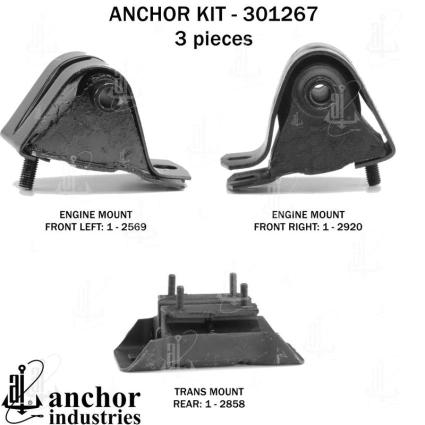 ANCHOR MOUNTS 301267 ENGINE MNT KIT