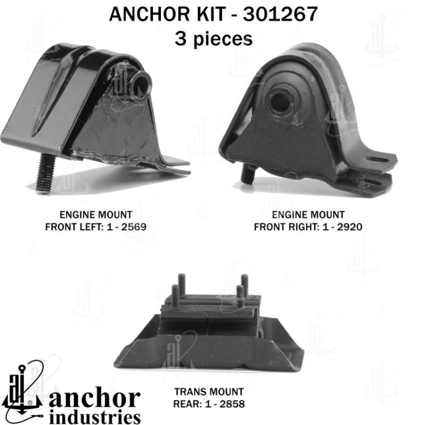ANCHOR MOUNTS 301267 ENGINE MNT KIT
