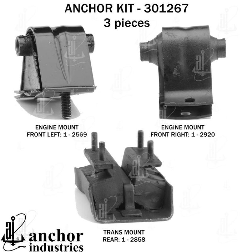 ANCHOR MOUNTS 301267 ENGINE MNT KIT