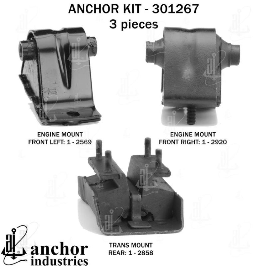 ANCHOR MOUNTS 301267 ENGINE MNT KIT