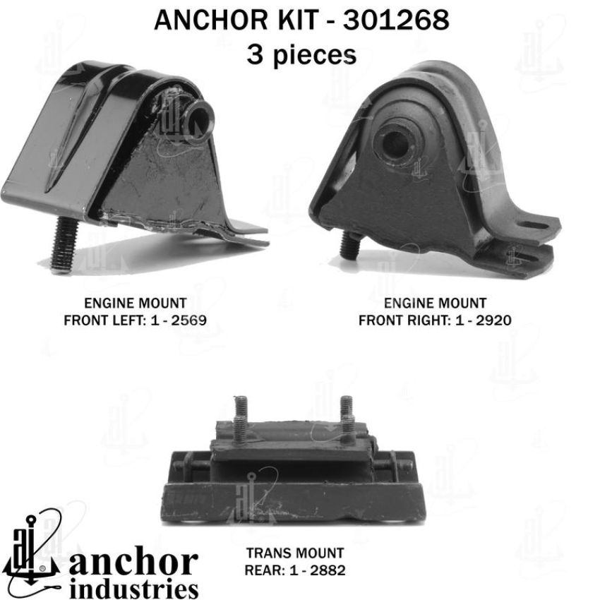 ANCHOR MOUNTS 301268 ENGINE MNT KIT