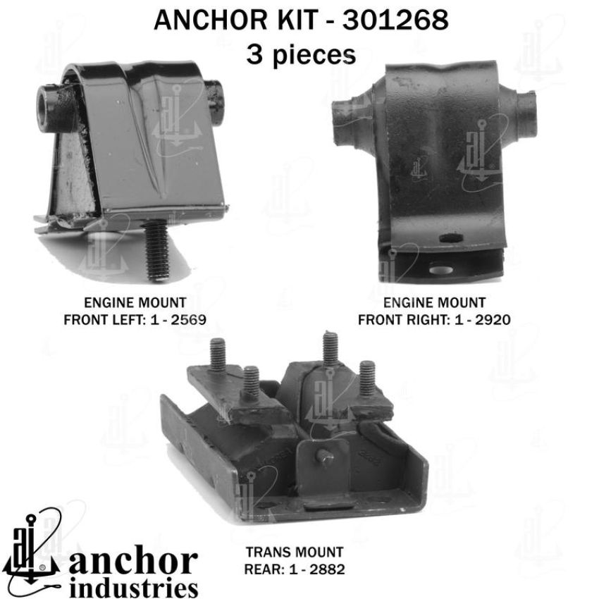 ANCHOR MOUNTS 301268 ENGINE MNT KIT