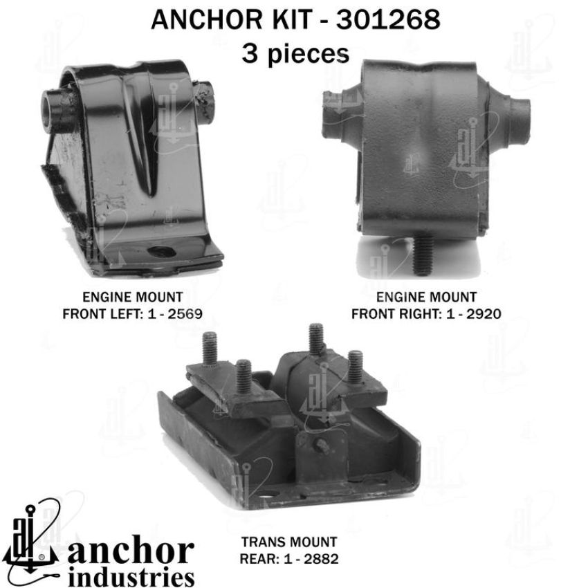 ANCHOR MOUNTS 301268 ENGINE MNT KIT