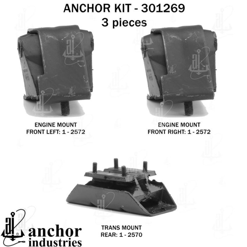 ANCHOR MOUNTS 301269 ENGINE MNT KIT