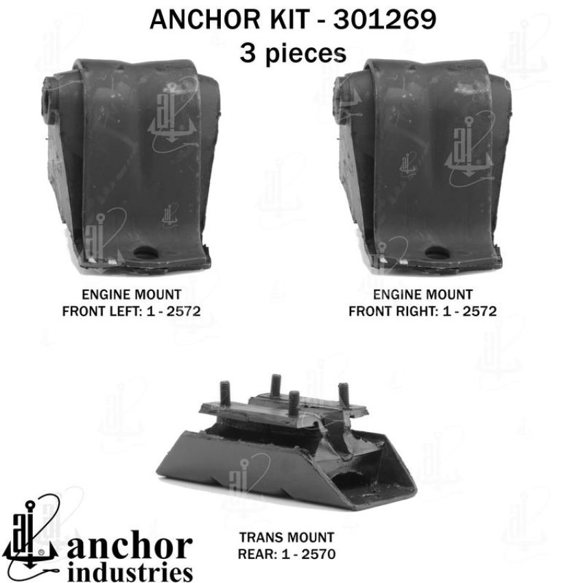 ANCHOR MOUNTS 301269 ENGINE MNT KIT
