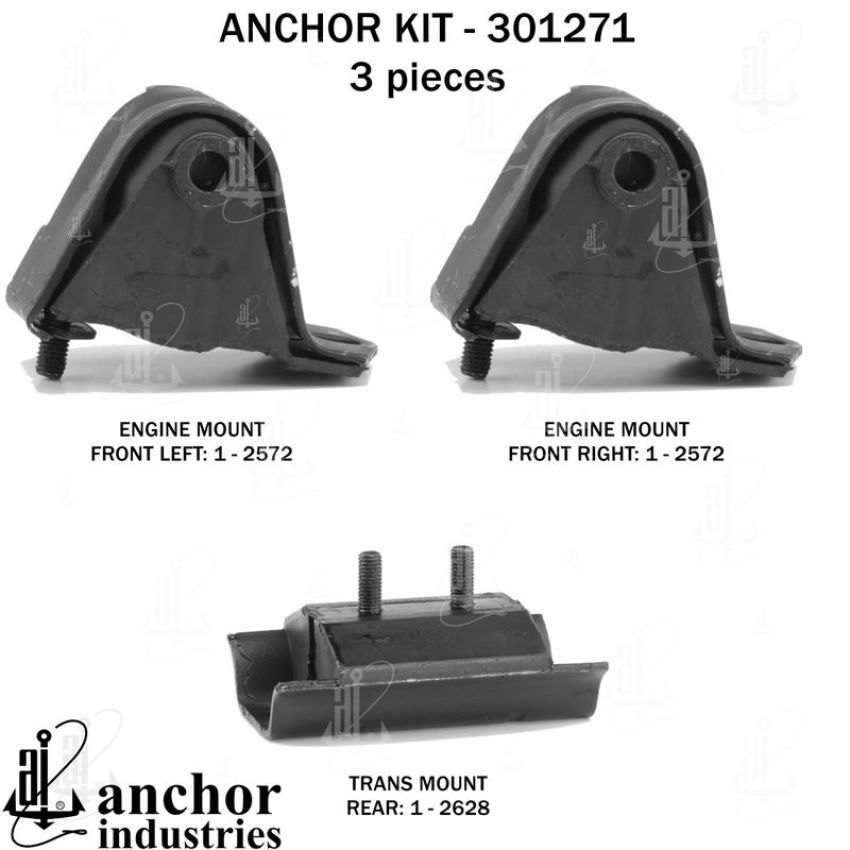 ANCHOR MOUNTS 301271 ENGINE MNT KIT