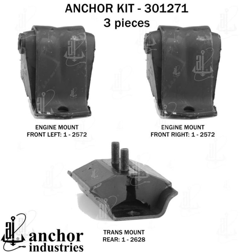 ANCHOR MOUNTS 301271 ENGINE MNT KIT