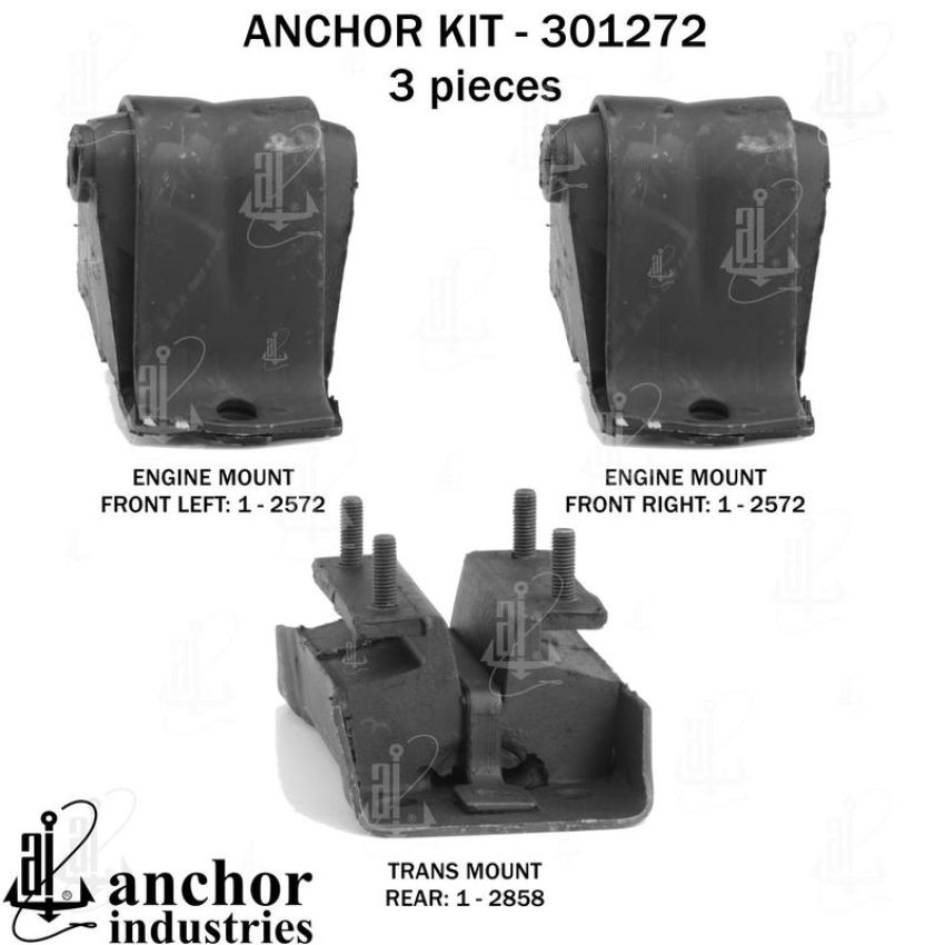 ANCHOR MOUNTS 301272 ENGINE MNT KIT