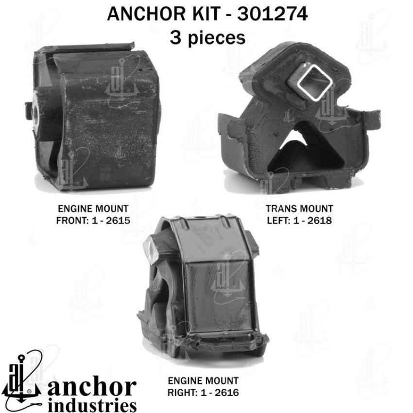 ANCHOR MOUNTS 301274 ENGINE MNT KIT
