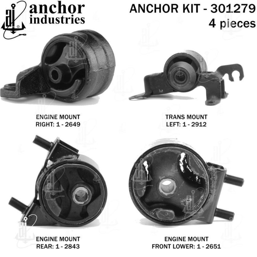 ANCHOR MOUNTS 301279 ENGINE MNT KIT
