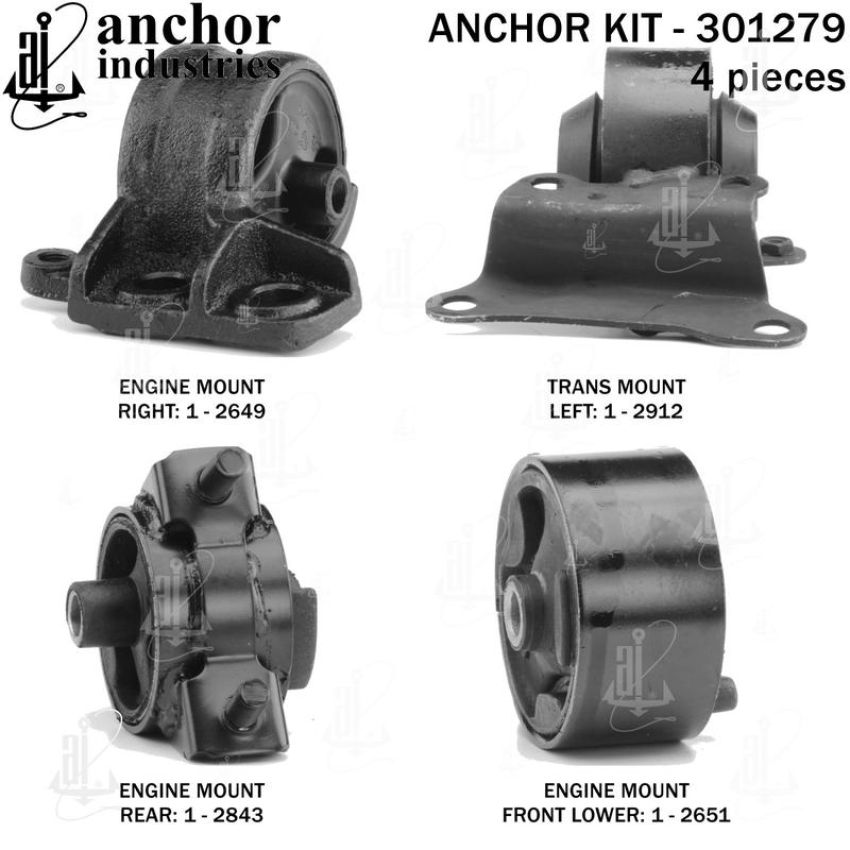 ANCHOR MOUNTS 301279 ENGINE MNT KIT