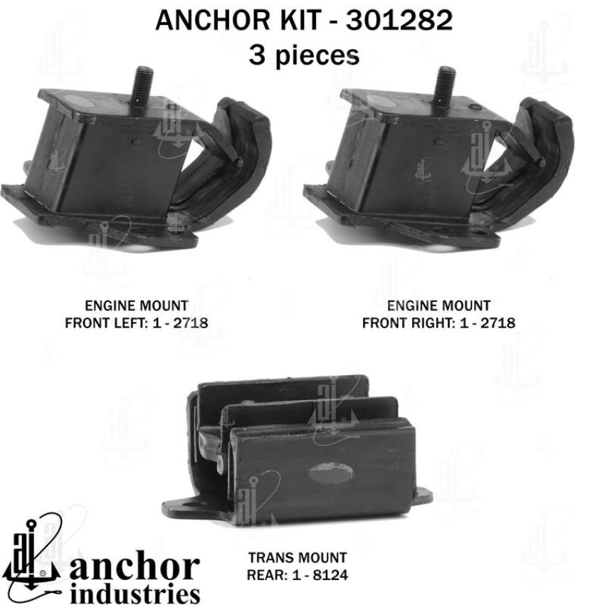 ANCHOR MOUNTS 301282 ENGINE MNT KIT