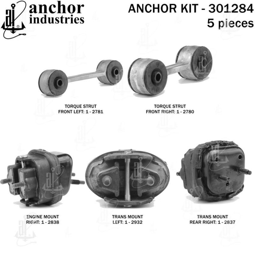ANCHOR MOUNTS 301284 ENGINE MNT KIT