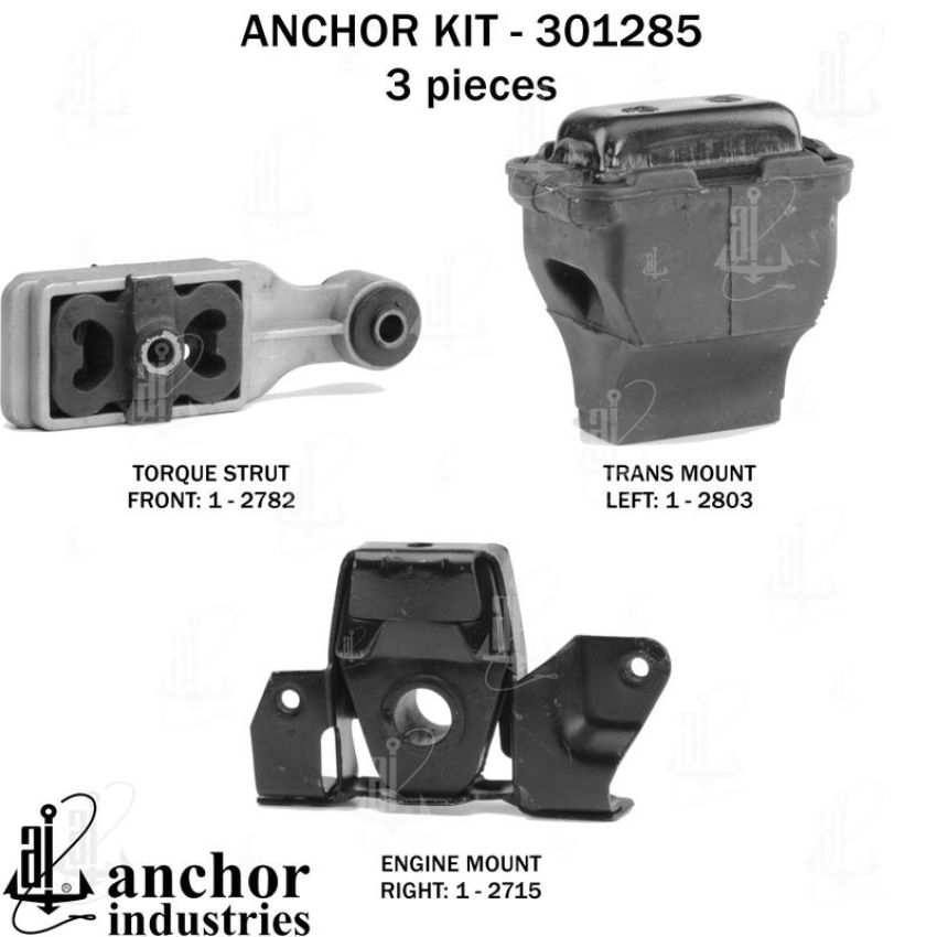ANCHOR MOUNTS 301285 ENGINE MNT KIT