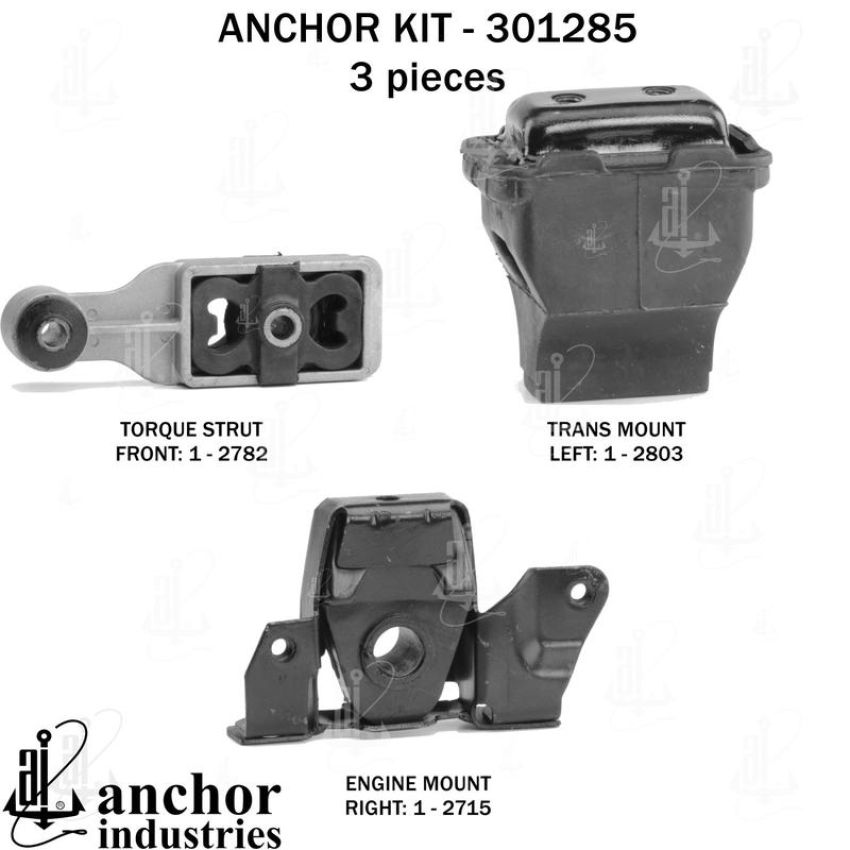 ANCHOR MOUNTS 301285 ENGINE MNT KIT
