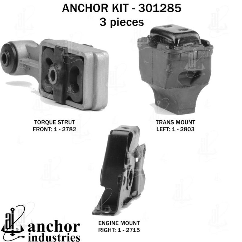 ANCHOR MOUNTS 301285 ENGINE MNT KIT