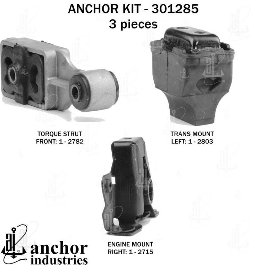 ANCHOR MOUNTS 301285 ENGINE MNT KIT