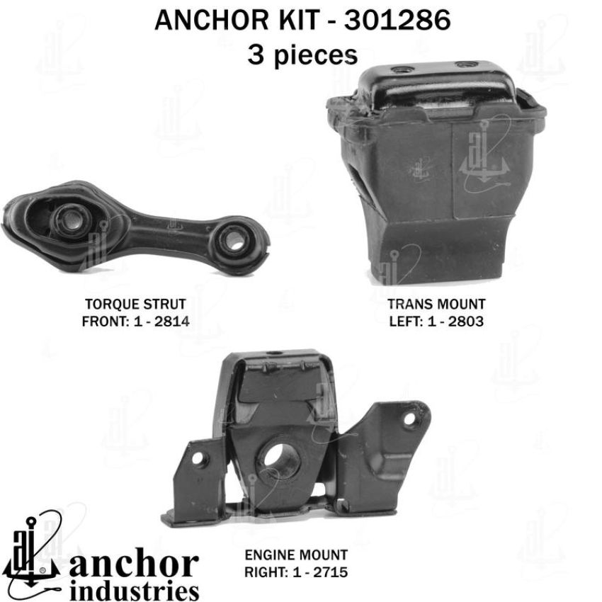 ANCHOR MOUNTS 301286 ENGINE MNT KIT