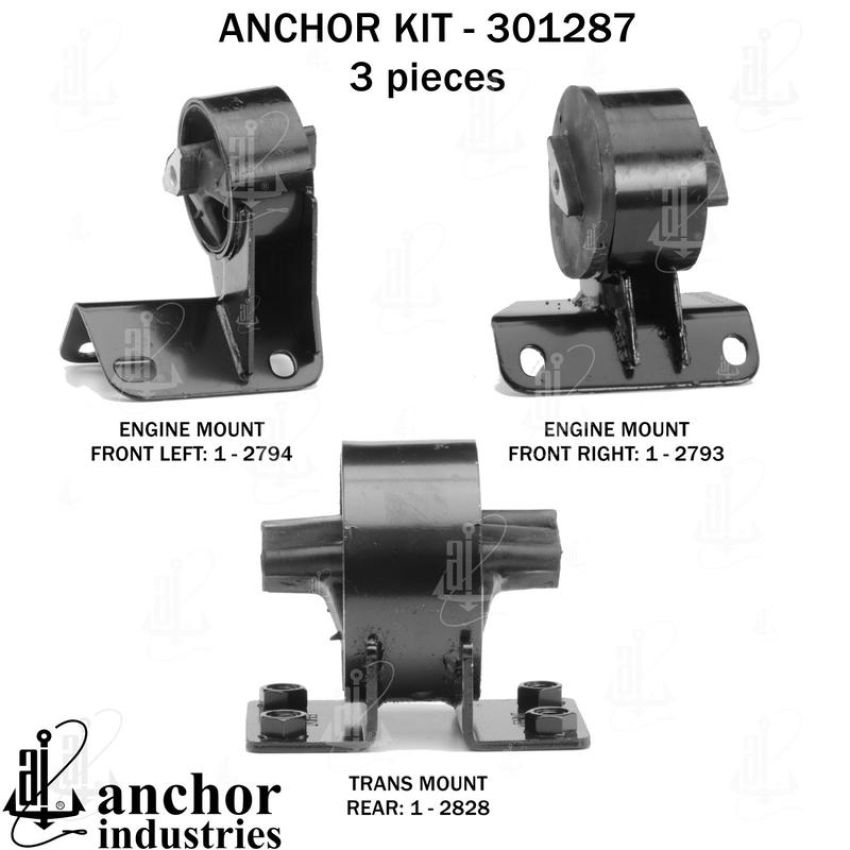 ANCHOR MOUNTS 301287 ENGINE MNT KIT
