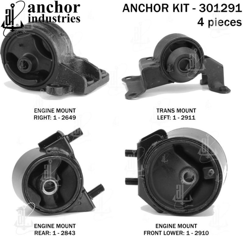 ANCHOR MOUNTS 301291 ENGINE MNT KIT