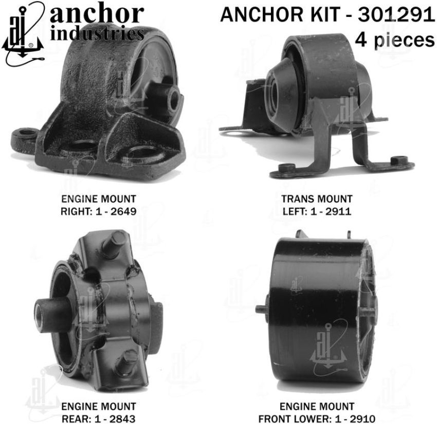 ANCHOR MOUNTS 301291 ENGINE MNT KIT
