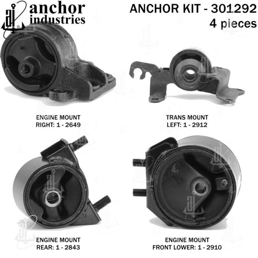ANCHOR MOUNTS 301292 ENGINE MNT KIT