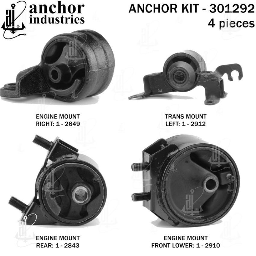 ANCHOR MOUNTS 301292 ENGINE MNT KIT