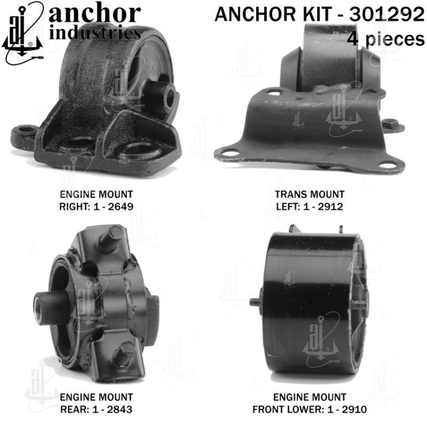 ANCHOR MOUNTS 301292 ENGINE MNT KIT