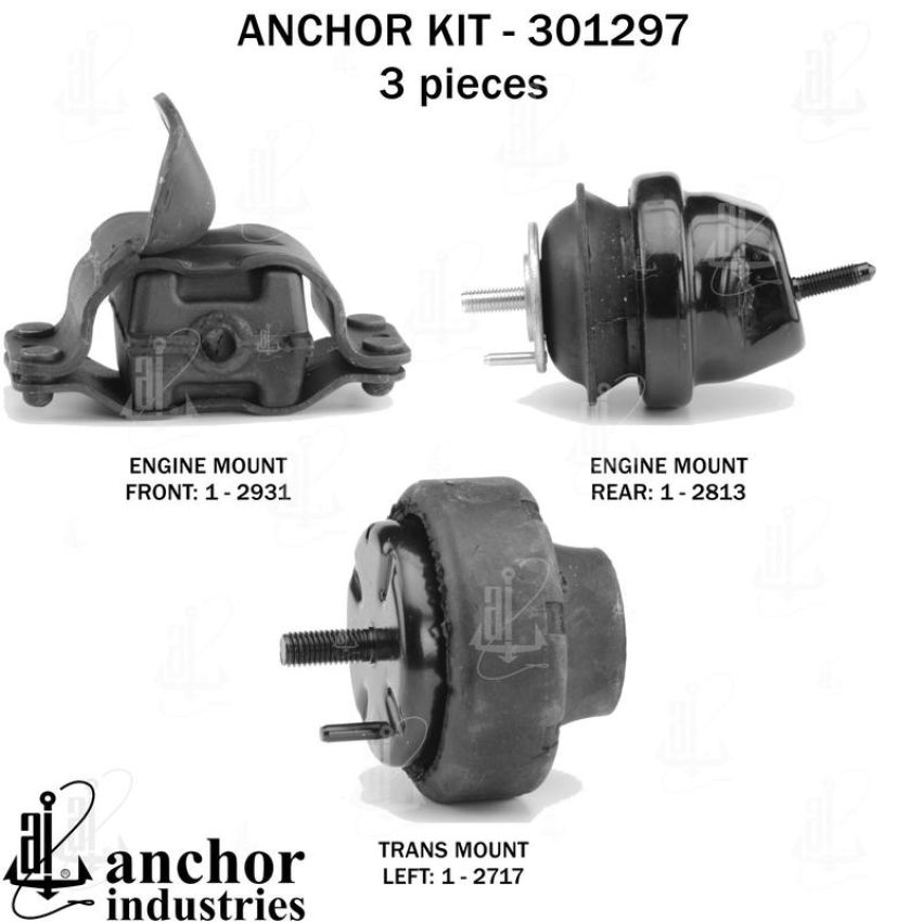 ANCHOR MOUNTS 301297 ENGINE MNT KIT
