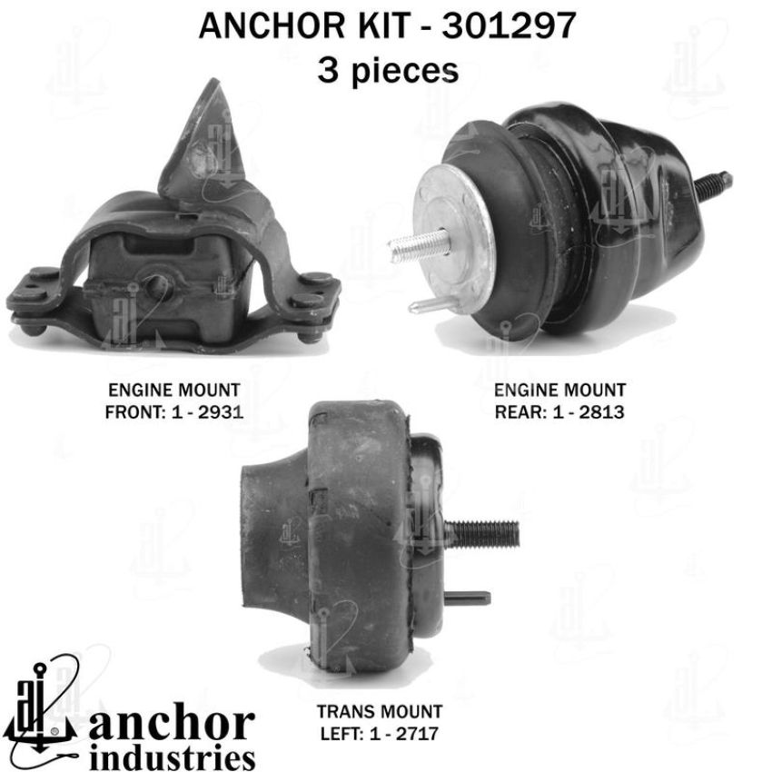 ANCHOR MOUNTS 301297 ENGINE MNT KIT