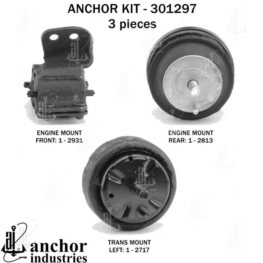 ANCHOR MOUNTS 301297 ENGINE MNT KIT