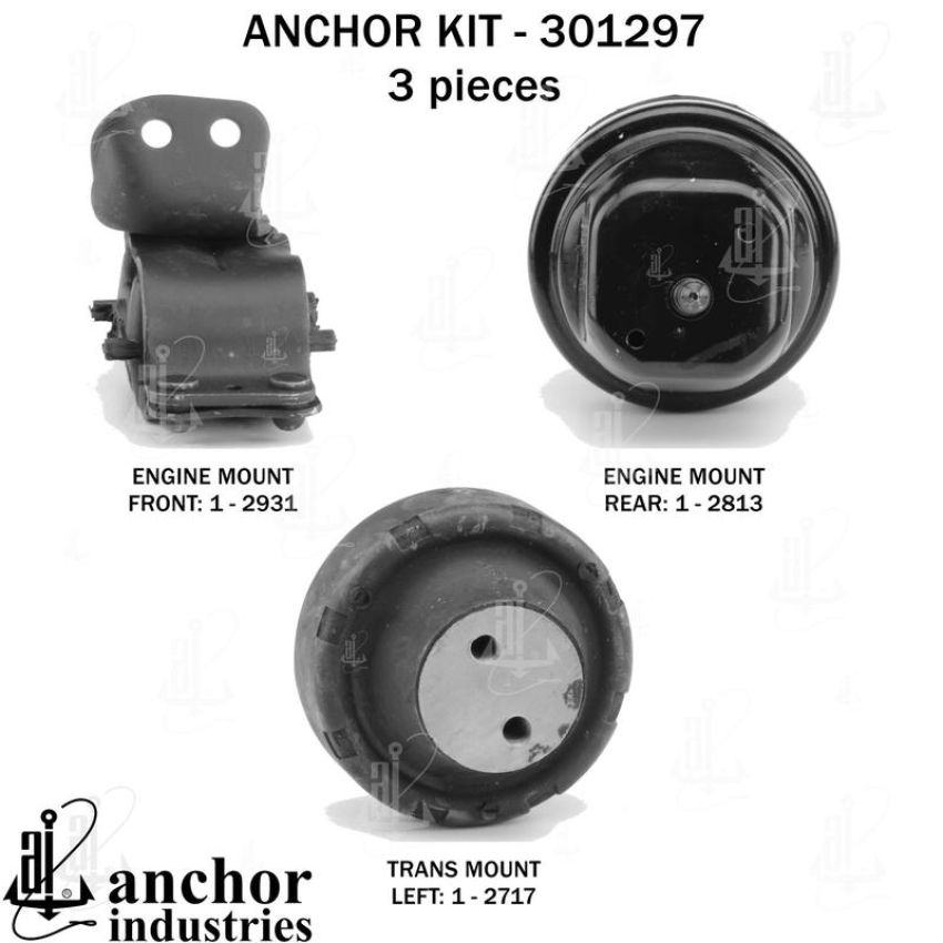 ANCHOR MOUNTS 301297 ENGINE MNT KIT