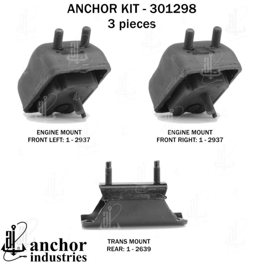 ANCHOR MOUNTS 301298 ENGINE MNT KIT