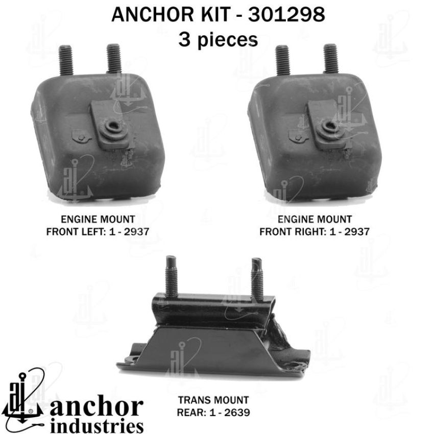 ANCHOR MOUNTS 301298 ENGINE MNT KIT