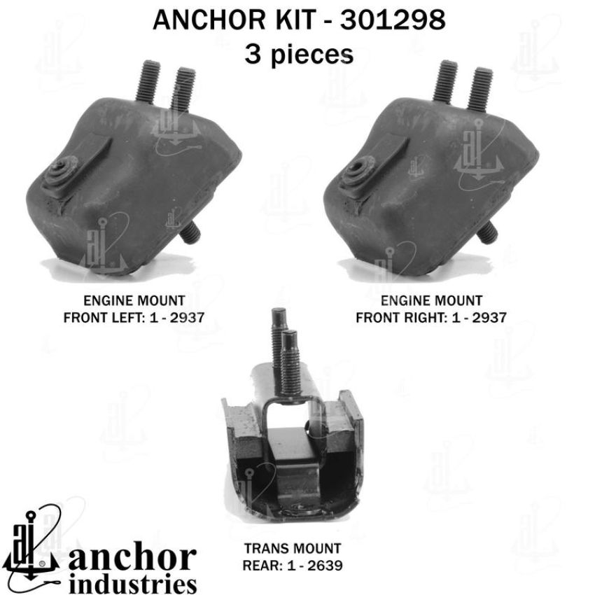 ANCHOR MOUNTS 301298 ENGINE MNT KIT