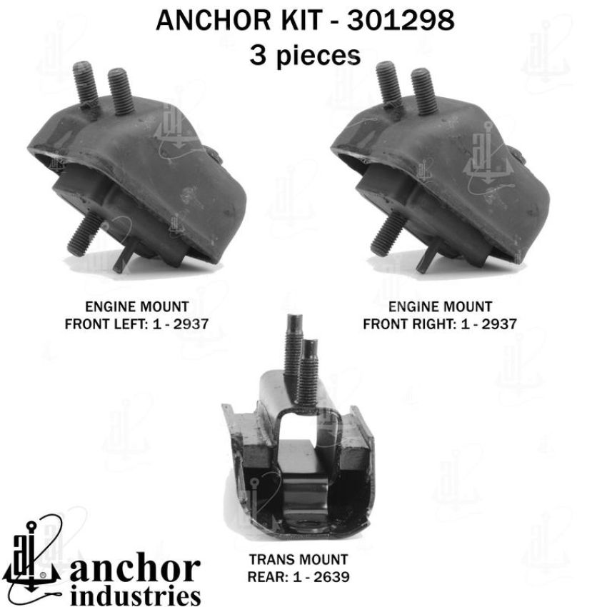 ANCHOR MOUNTS 301298 ENGINE MNT KIT